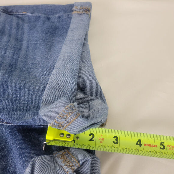Old Navy Denim Shorts Womens 2 Blue Jean High Rise Cuffed Hem Medium Wash - Picture 7 of 15